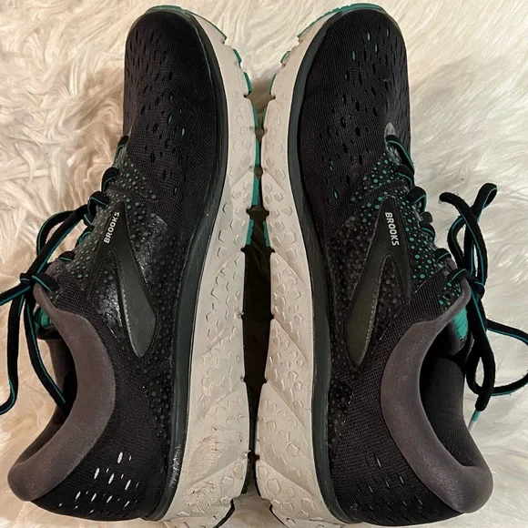 Brooks Womens Glycerin 16 1202781D081 Lace Up Black Running Shoes Size 10D - Picture 3 of 9